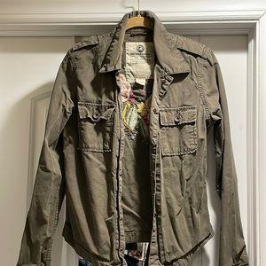 Lucky brand embroidered shirt/jacket